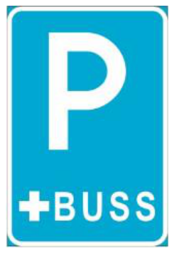 Liiklusmärk 575b — Parkla bussidele