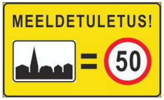 Liiklusmärk 592a — Meeldetuletus