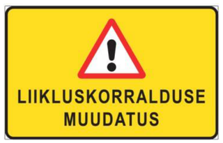 Liiklusmärk 594 — Liikluskorralduse muudatus